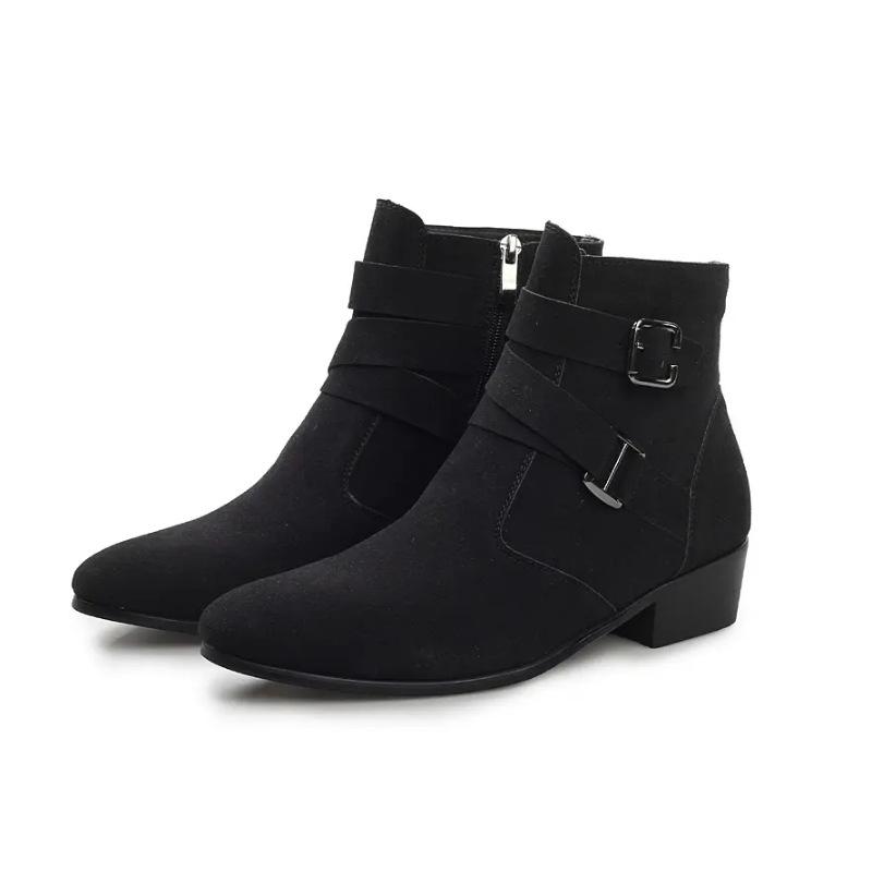 Mărime Mare Pantofi Noi pentru Bărbați Modă Casual Bocanci din Piele Bocanci Martin Trendy pentru Bărbați Pantofi din Piele