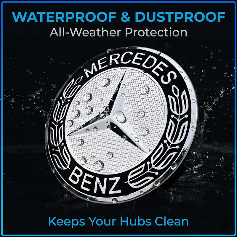 4 Stück 75MM Auto-Emblem Radnabenkappe Abdeckungen Auto-Felgenabdeckung für Mercedes benz AMG W204 W203 W212 W211 W124 W210 GLC GLE E CLA GLA W205
