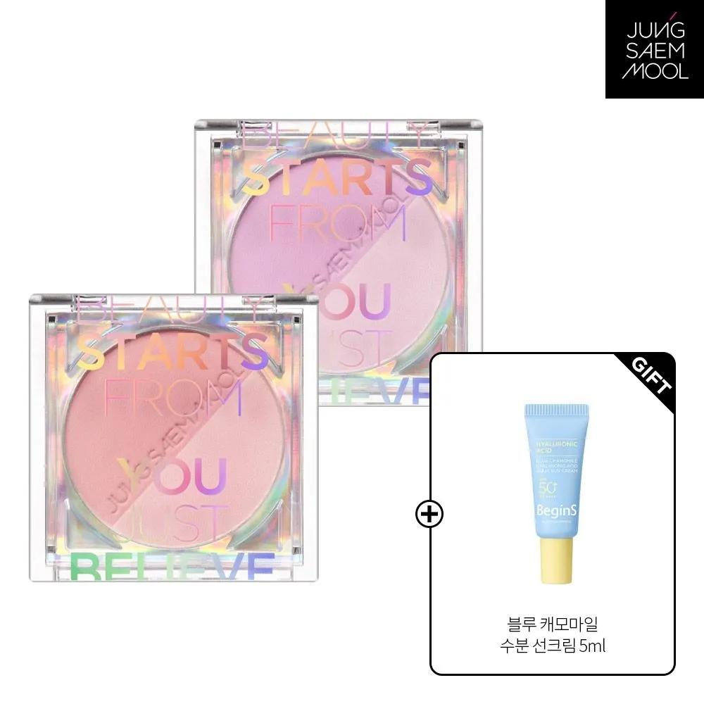 

JUNG SAEM MOOL Color Piece Blush + Random GIFT 6) Blending Peach