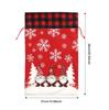 Drawstring Closure Large Christmas Present Bag Flannel Print for For FOREST Santa Kids Holiday Use 37 by 56 Centimeters