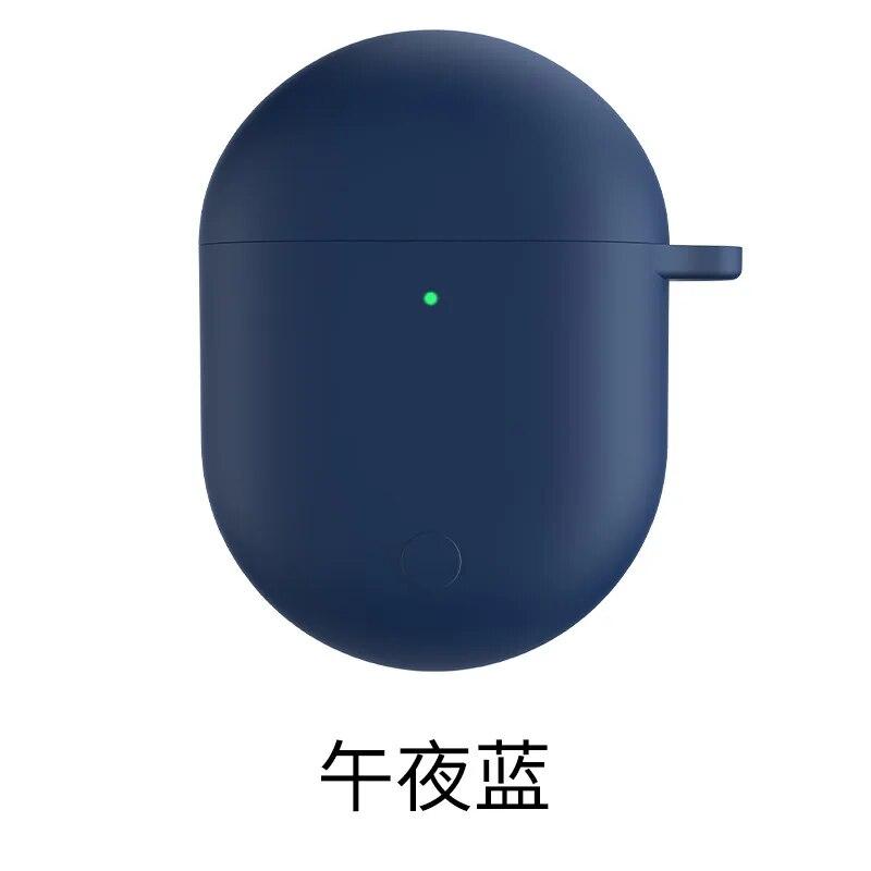 Для XiaoMi RedMi Airdots 3 pro защитный чехол для наушников, силиконовый чехол, милый силиконовый чехол однотонного цвета для Airdots 3 pro RedMi AirDots 3 pro темно-синий