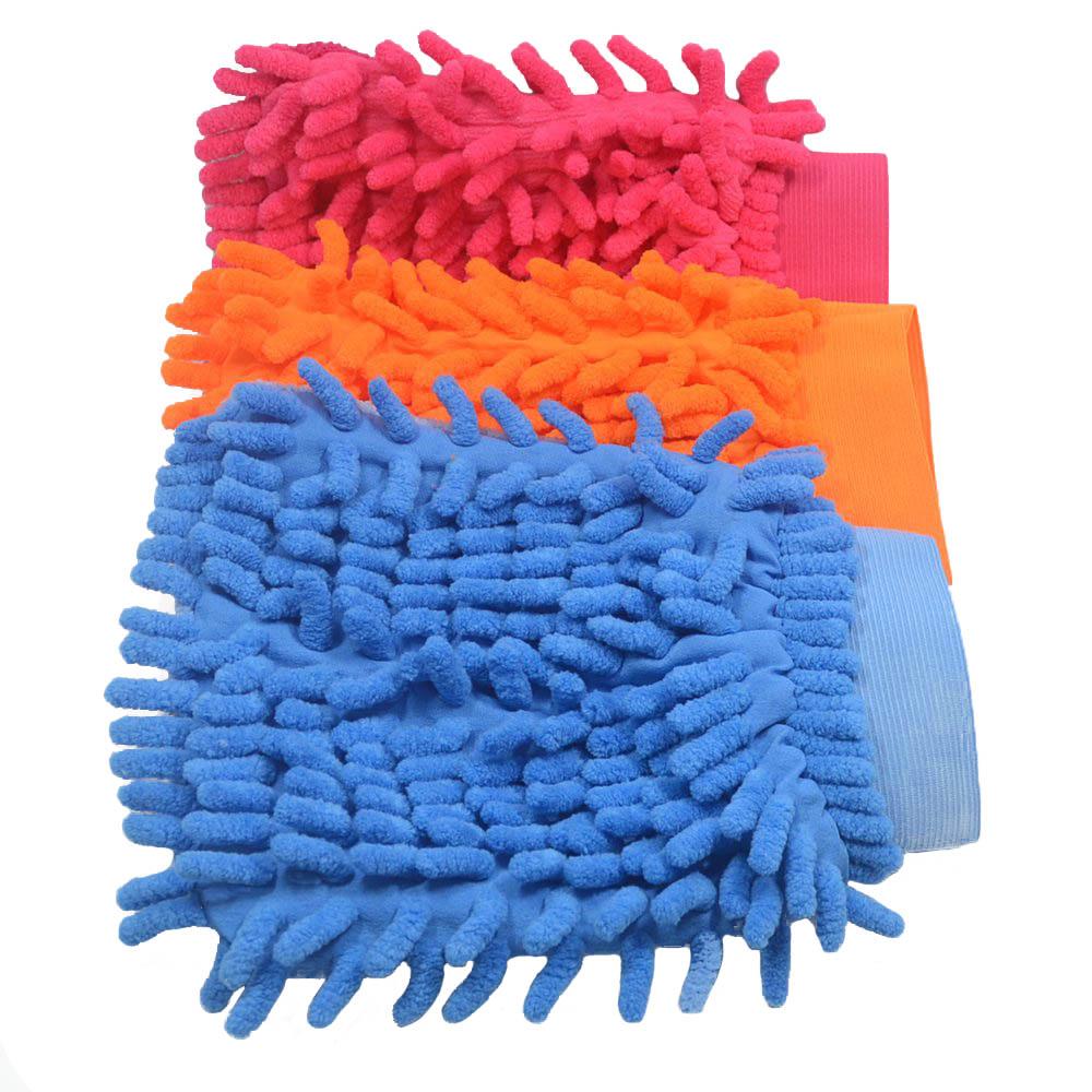 Car Wash Towels Microfiber Chenille Car Cleaning Towel Mitt Glove Soft Drying Cloth Hemming Wash Towel Water Suction Clearner