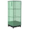 Vidaxl Raised Planter with Greenhouse, Rattan Look, 40X40X123 Cm