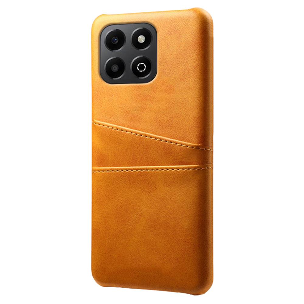 For Honor X6b 4G Case Dual Card Slots PU Leather+Hard PC Phone Cover