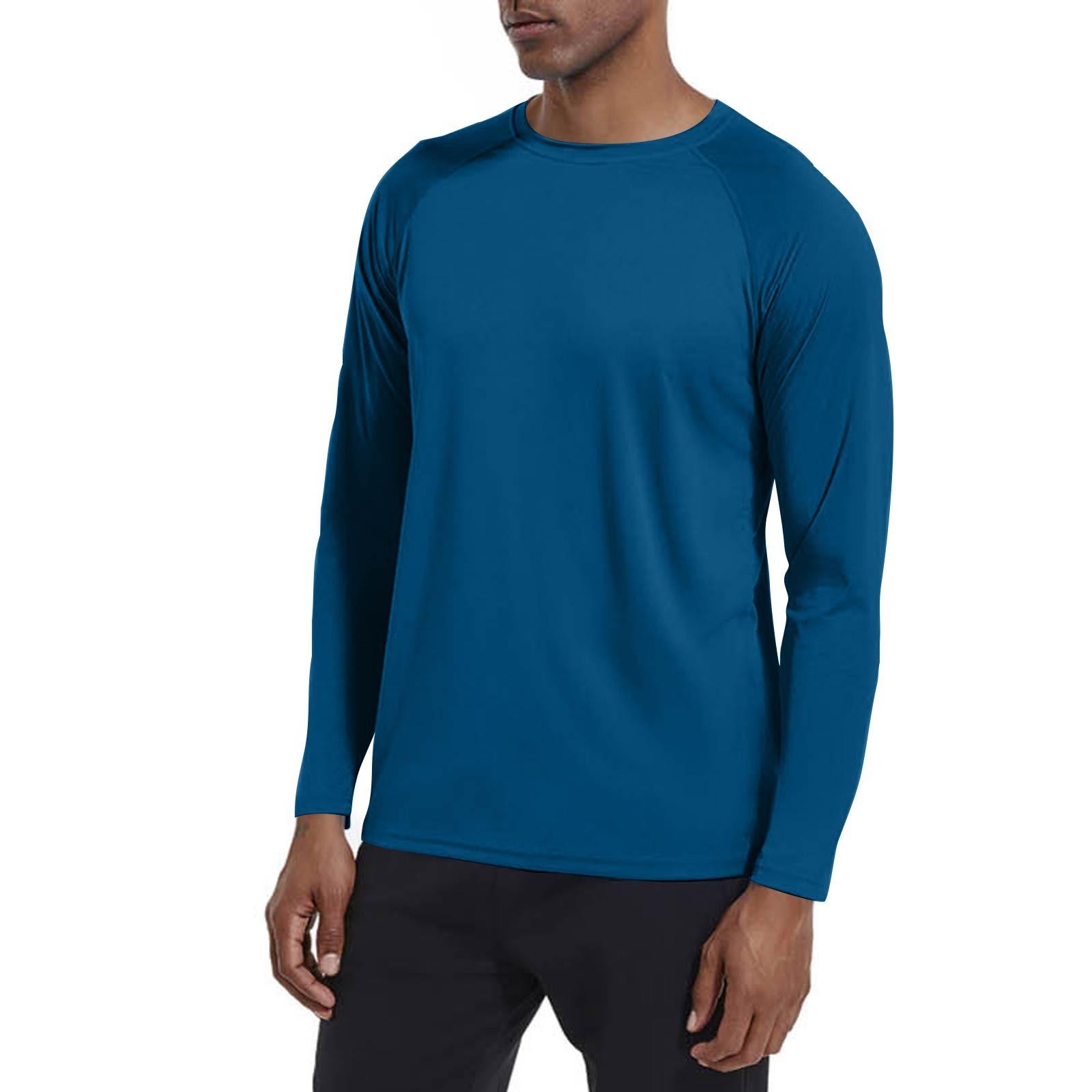 

Мужской летний однотонный топ с круглым вырезом для загара, пляжа, походов, альпинизма S