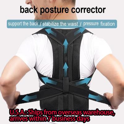 Durable And Safe Back Posture Corrector Brace Shoulder Support Belt Upper And Lower Back Pain Relief Improve Spine Clavicle Brace Posture Vest