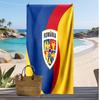 Romania Football Print Beach Towel Quick Dry Super Absorbent Soft Bath Towel for Swimming Beach Travel Fan Souvenir Gift