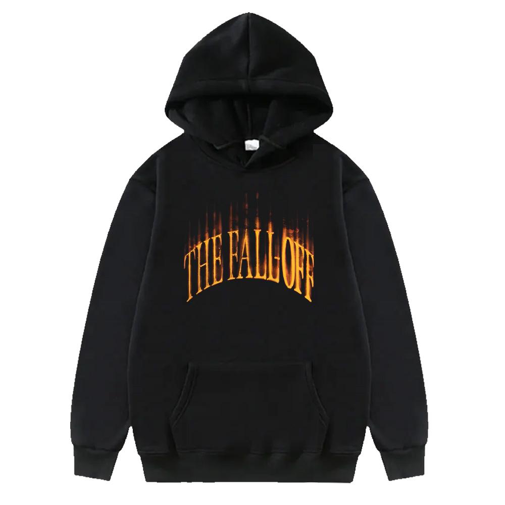 

Дж. Худі з принтом у стилі хіп-хоп Cole J.Cole THE FALL OFF Графічні Худі Вуличний Стиль Мода Чоловіки Жінки Пуловери Повсякденні M чорний