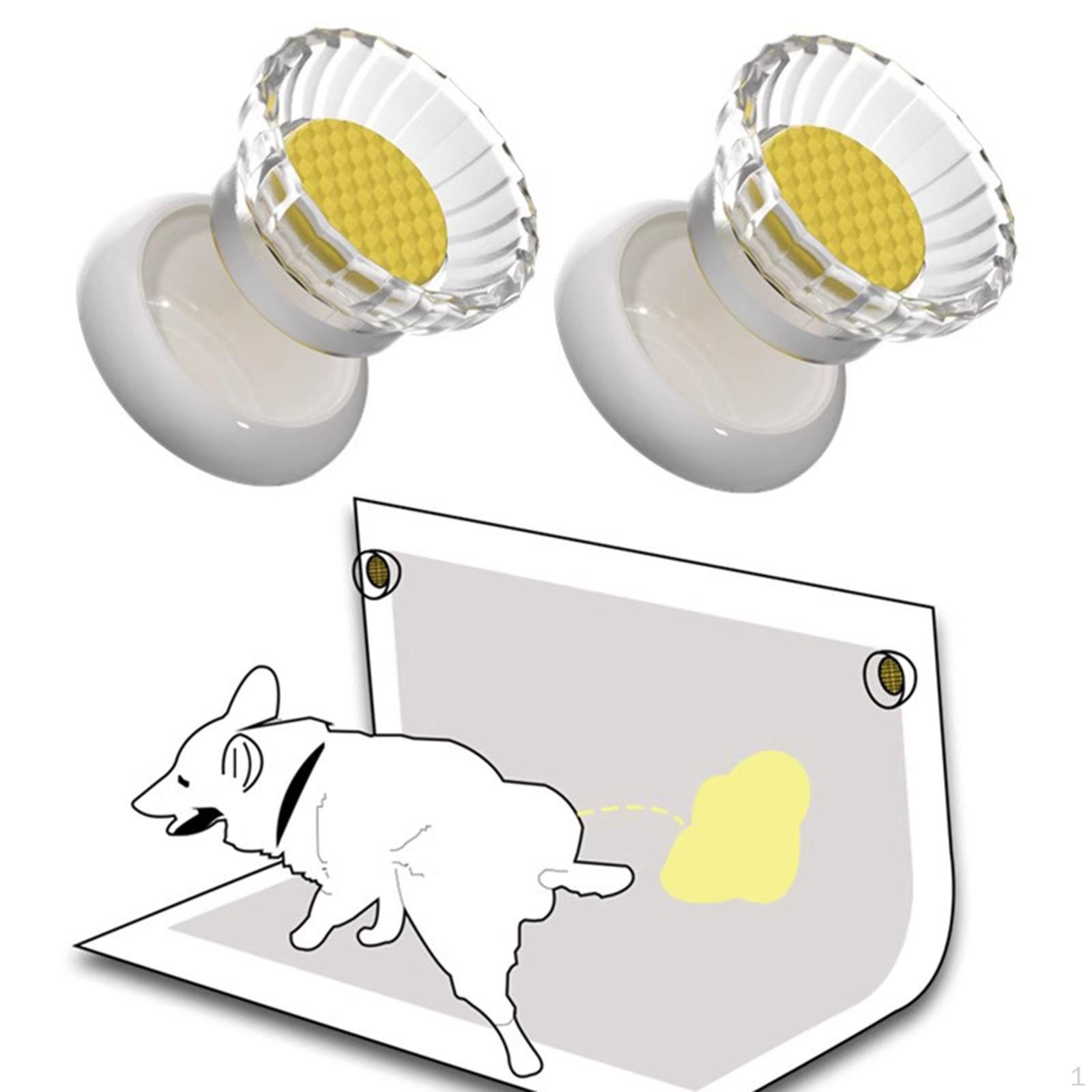 

2 шт. Держатель пеленки для собак, фиксирующая пряжка для использования в помещении, легко чистить, прост в использовании, надежная защелка, тренировка жёлтый