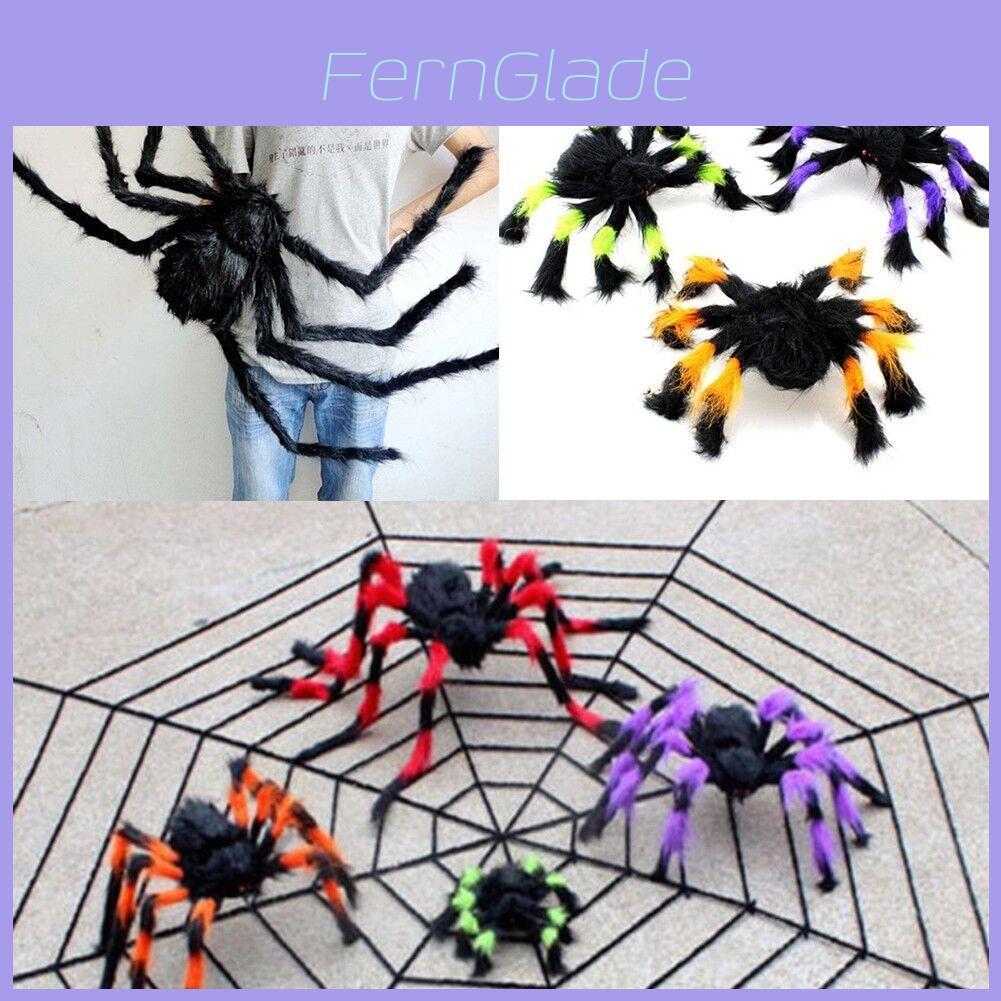 Zwarte Spin Halloween Decoratie Pluche Spookhuis Requisiet Binnen Buiten Breed 30-125cm
