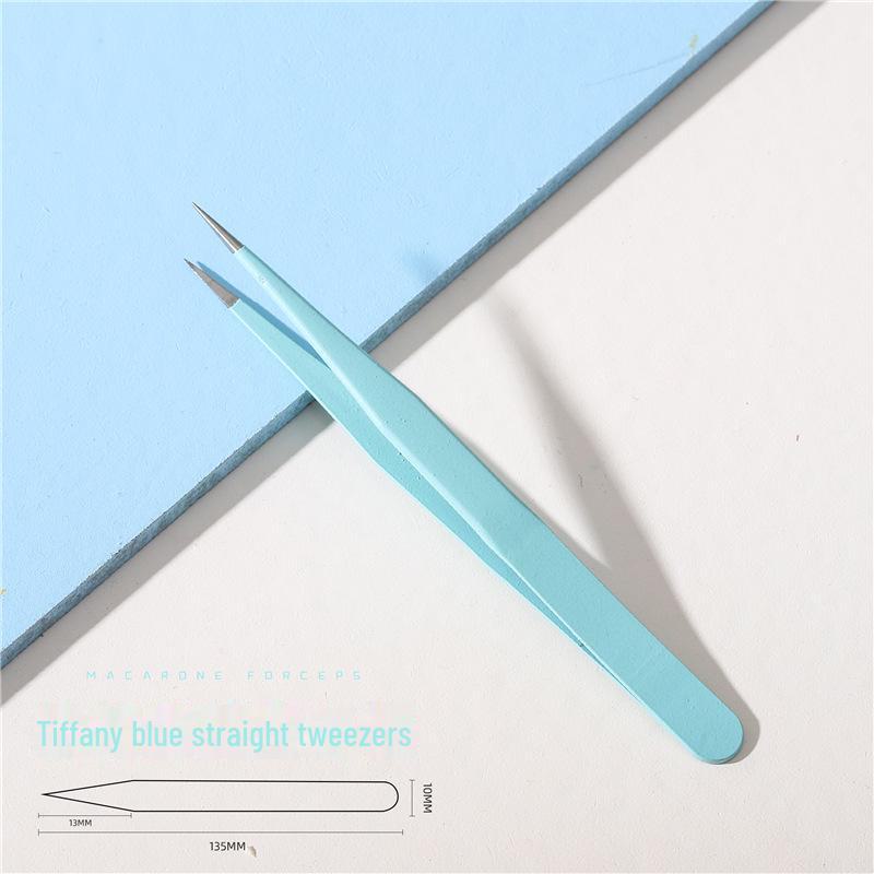 Professional Anti-Static Elbow Tweezers for Nail & Jewelry Rhinestone Stickers