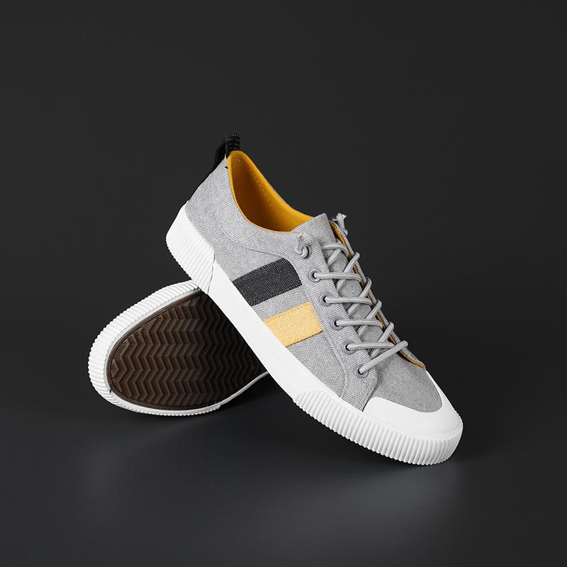 Klasické Triple S Letní Šedé Pohodlné Pánské Ploché Boty Plátěné Tenisky Ležérní Šněrovací Nízké Vulkanizované Boty Pánské Espadrilky