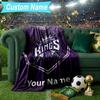 Custom Name Blanket Sacramento Basketball Logo Blanket Bedding Blanket for Travel, Camping, Living Rooms, Offices, Sofas, Fan Christmas gift