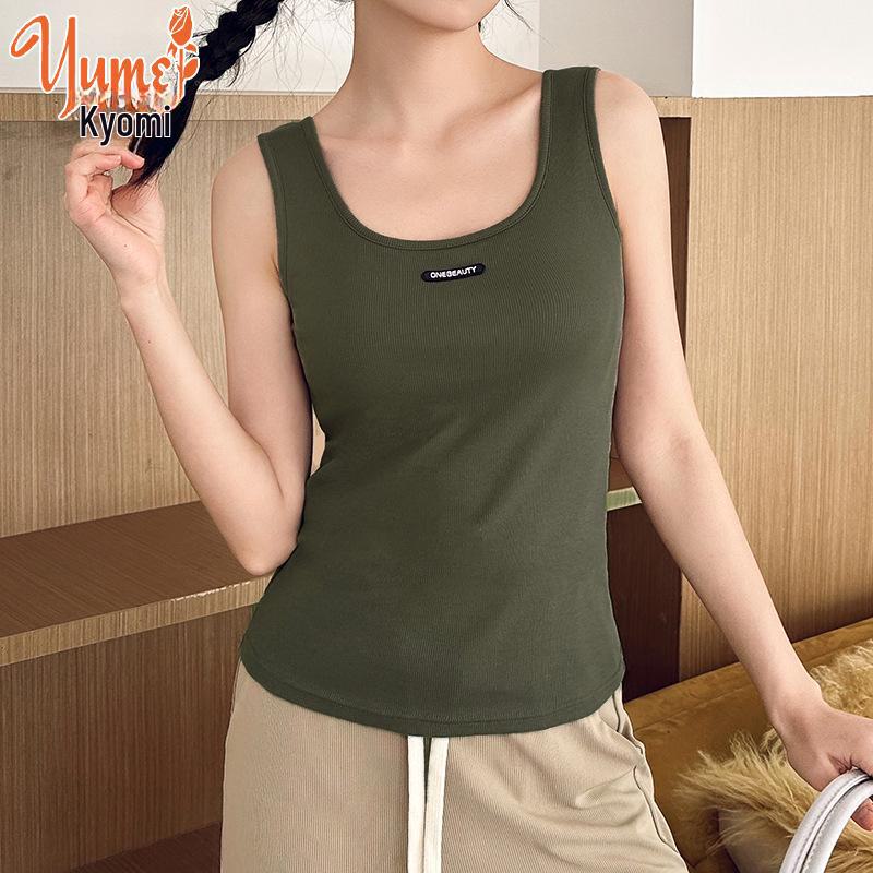 

2025 Spring/Summer Large Casual Suspenders with Chest Pads - Women s Outerwear Vest Tops