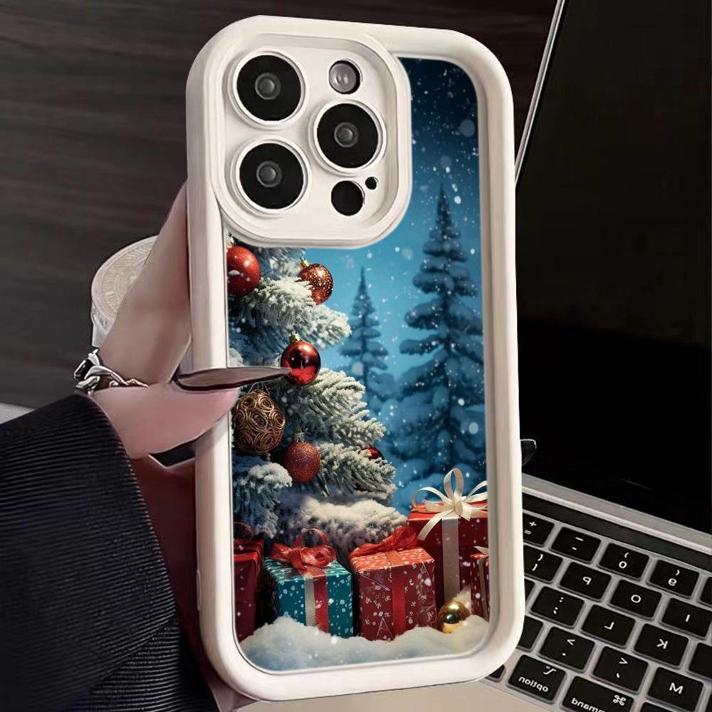 Sky Eye Ladder Soft Case for infinix Note 30 Hot 50 40 Smart 8 9 OnePlus Google All infinix models Phone Cases Cover NY28 Christmas tree Santa Claus