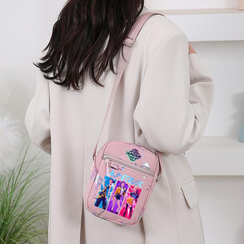 kpop Demon Hunters crossbody Mobile phone bag HUNTRX The single shoulder bag k-pop Rumi Mira Huntrix coin purse k pop Handbag