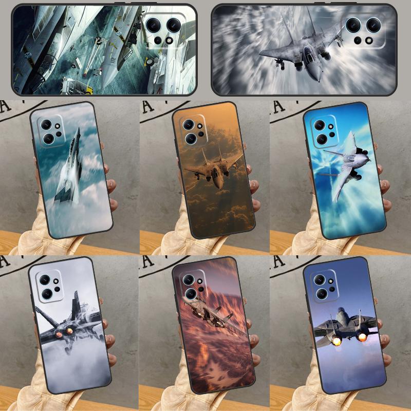 F14 Fighter Tomcat Case For Xiaomi Redmi Note 9 10 11 12 13 14 Pro 9S 10S 11S 12S Redmi 14C 13C 10C 12C Cover
