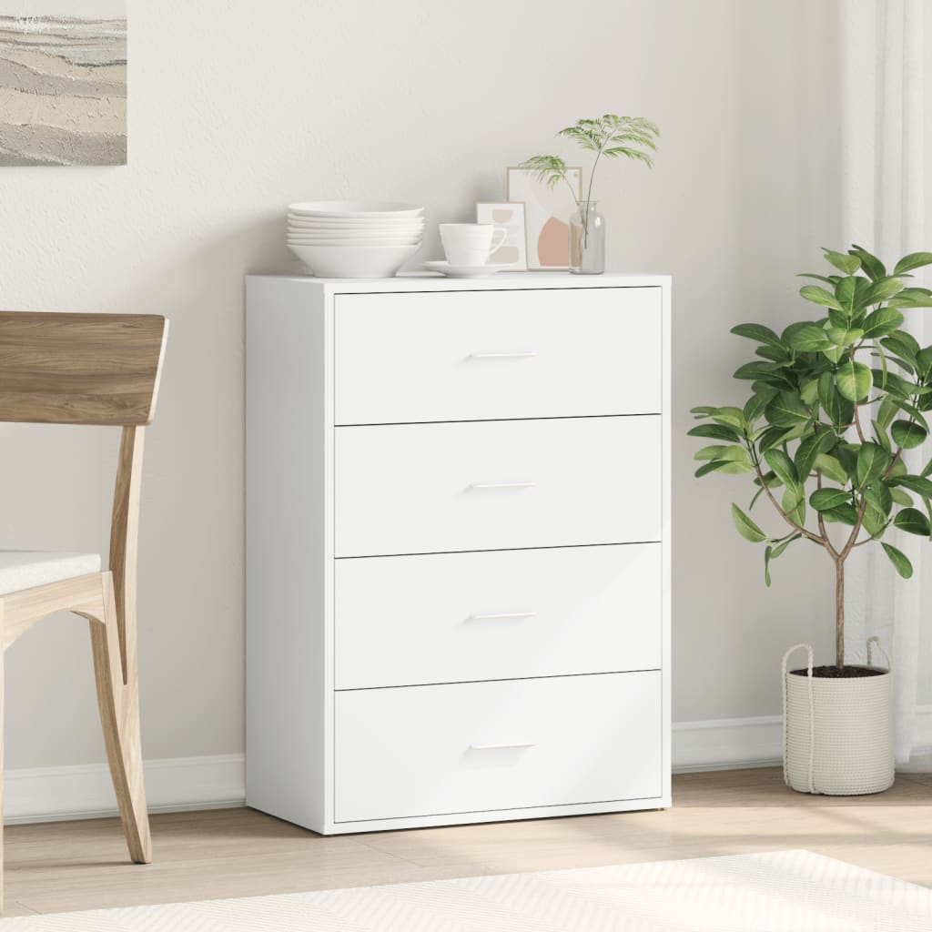 Vidaxl Szafka, Biała, 60X31X84 Cm, Materiał Drewnopochodny