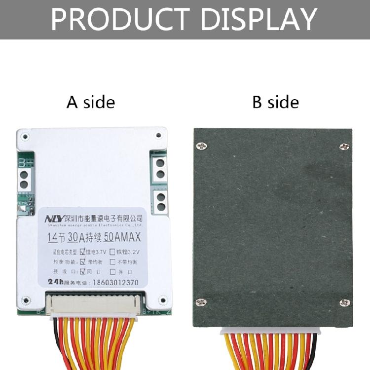 Bateria do Płyty Ochronnej z Balansowaniem 14S 48V 30A BMS- Płyta PCB do Domu