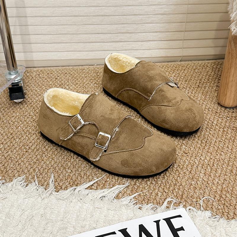 Women's soft elastic a footstool heightening winter warm cold padded snow boots non-slip wear leisure sports leather cotton boots Le Fu shoes