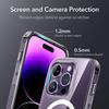 Clear al Case For  For For Iphone 15 14 13 12 11 Pro Xs Max XR Plus SE2 Magnetic Wireless Charging Hard Acrylic Cover