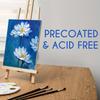 4pcs/set Canvas Boards for Painting 100% Cotton Acid Free Blank Canvas Panels for Oil Paint