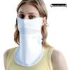 Ice Silk Women's Sunscreen Face Mask with 3D Eye Protection - Breathable, Thin, and Blush for Outdoor Cycling