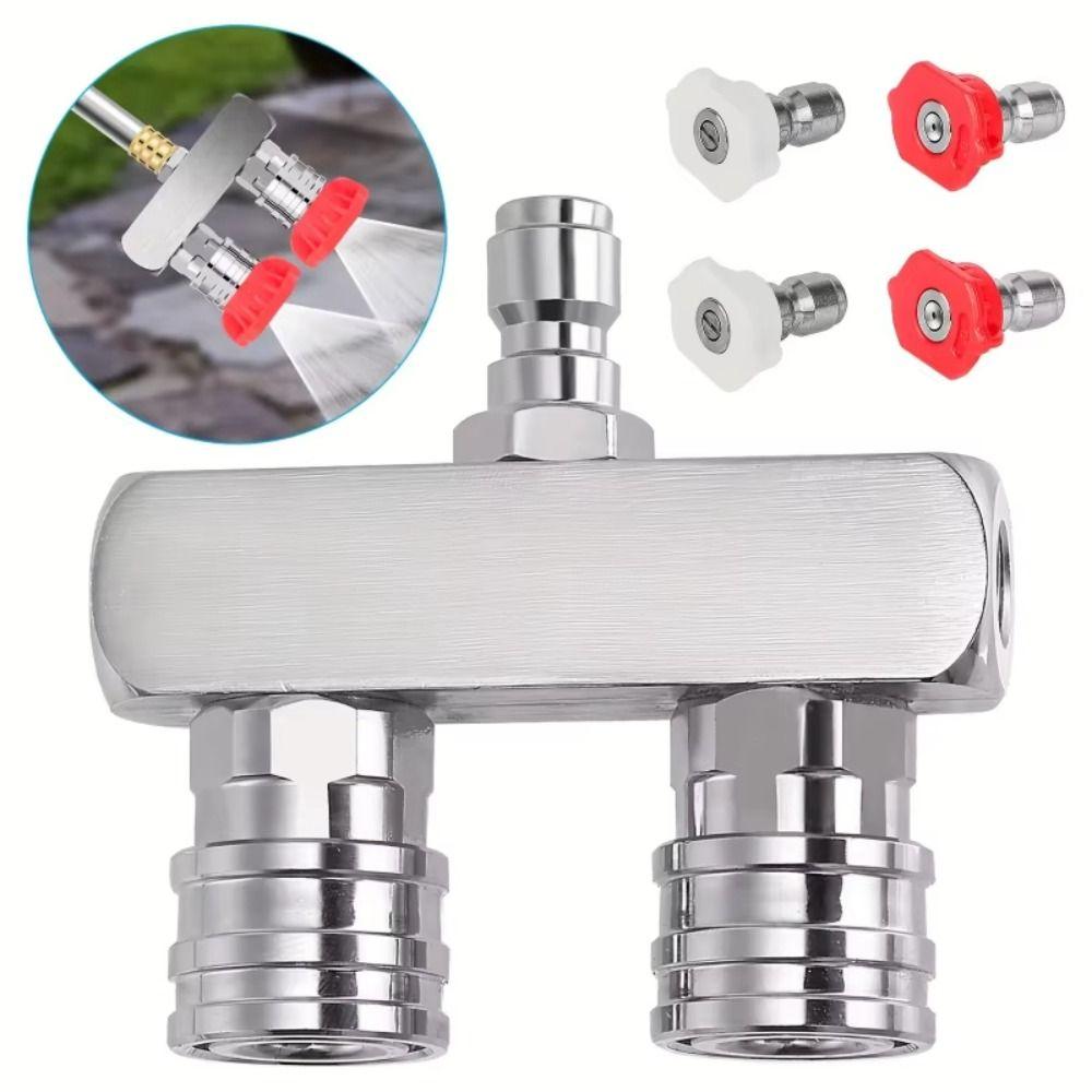 4000 PSI Power Washer Nozzle Quick Connector Dual Nozzle  Industrial Cleaning