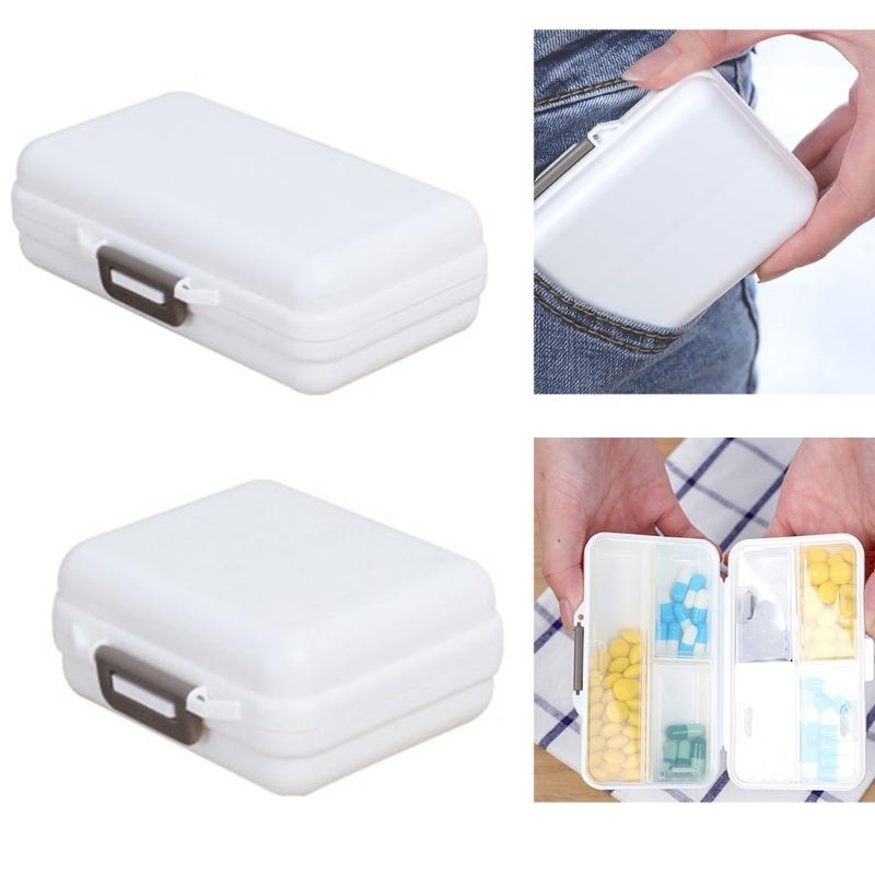 Multi Pocket Medicine Organizer 7-Day Pills Case Holder Container Storage Box for Supplements and Medications Organiser