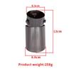 Universal Titanium Black Stainless Steel Exhaust Tailpipe Sleeve for Buick Excelle, Nissan Bluebird, and Ford Focus