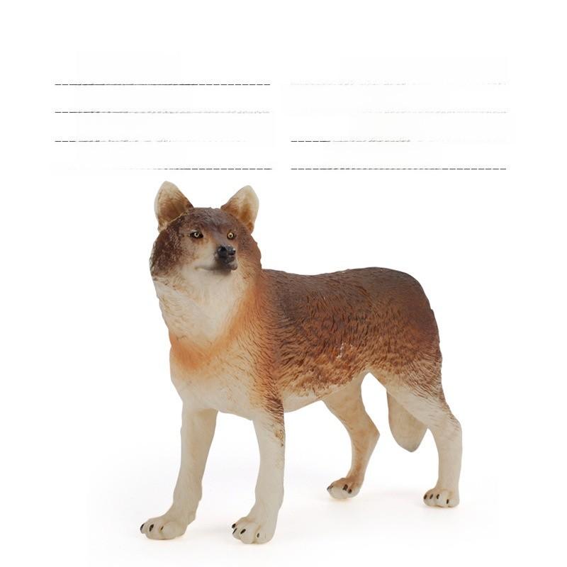 Wild Animal Landscape Pvc Wolf Pack Figurines With Static Display For Collectors And Decor