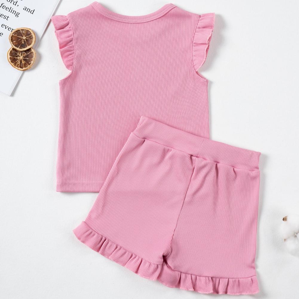 Kids Girls Summer Casual Set Sleveless Top and Shorts
