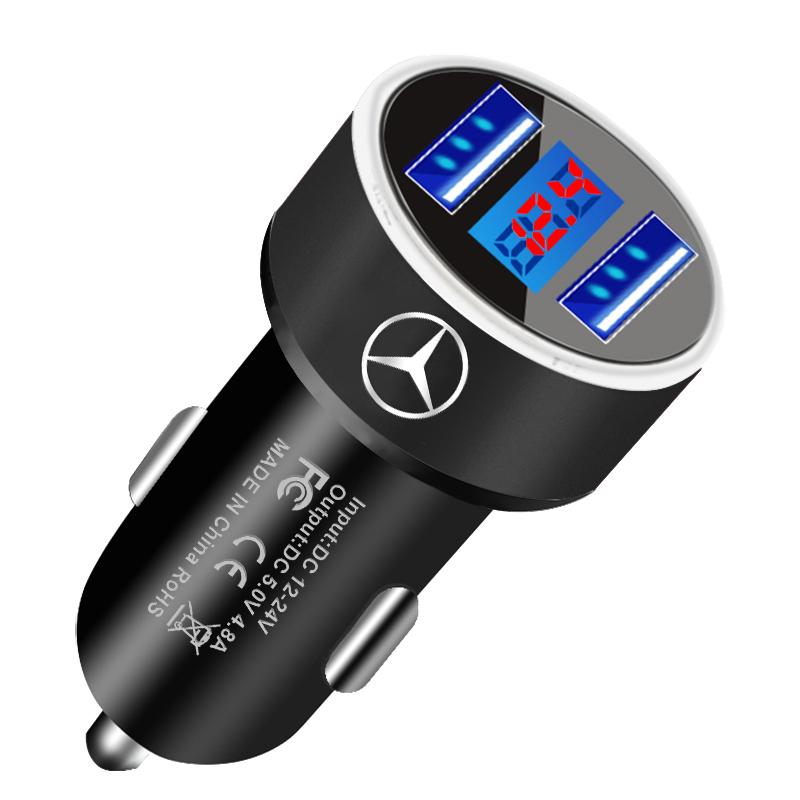 Car Fast Charger USB Type-C Ports Power Adapter Accessories For Mercedes Benz AMG GLC GLE GLB CLA GLA W204 W205 W206 W212 W213