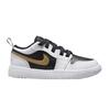 Air 1 Low ALT PS Gold Swoosh Kids Sneakers White Black Metallic-Gold DR9748-172