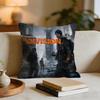 Game Tom Clancys The Division 2 Cushion Cover Short Plush Pillowcase for Bed Sofa Carwashable