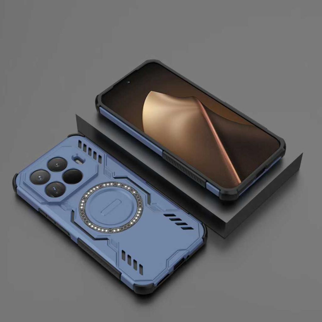 Wytrzymałe etui ochronne Rugged Armor na tył do Xiaomi 15T Pro 17 ProMax Redmi Note 15 Pro Plus 15 15C Magnetyczne etui na telefon z ładowaniem bezprzewodowym