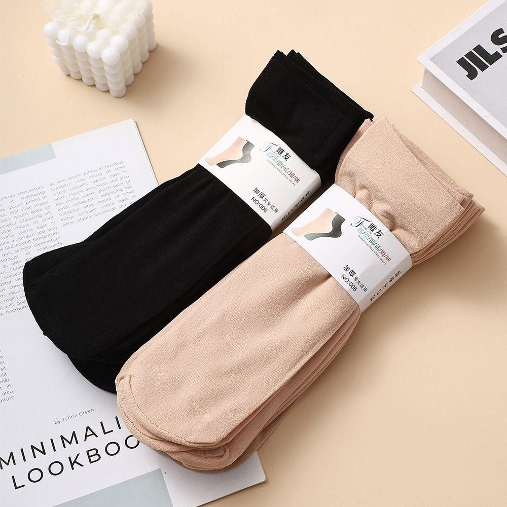 5pcs Velvet Steel Stockings Middle Tube Anti Snagging Stockings New Warm Stockings  Children's