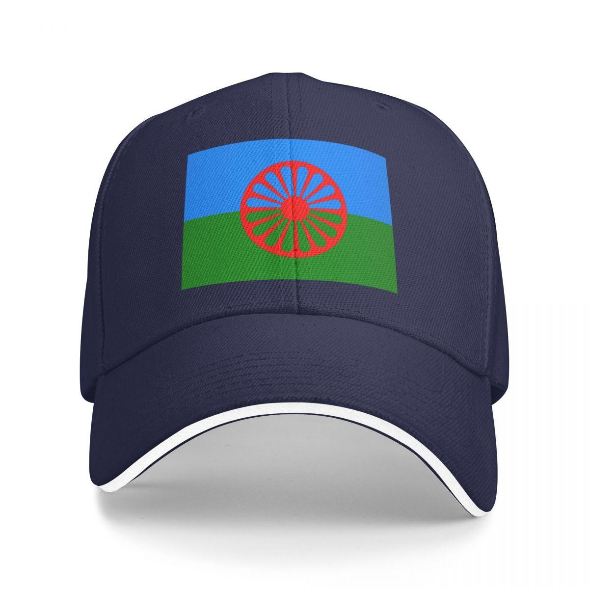 XIXIGO Cap Rom Zigeuner Romani Vlag Baseballpetten Snapback Baseballpetten Ademende Casual Pet Buiten voor Mannen En Vrouwen One Size