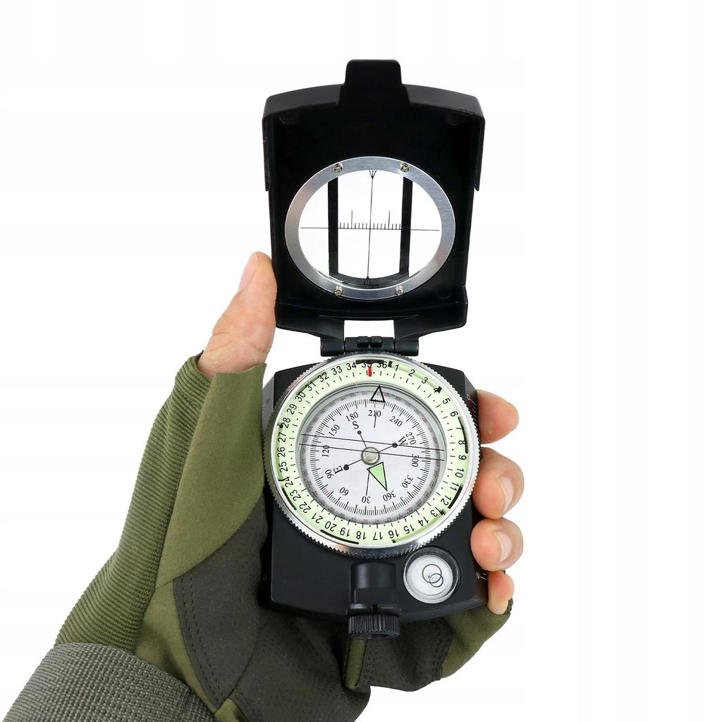 Professional Military Compass Prismatic Metal Map Compass