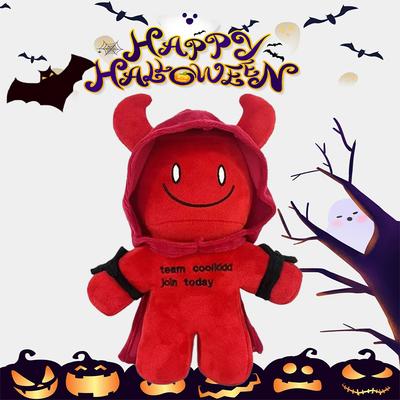 25CM Forsaken Chance Gubby Plush Toys Game Peripheral Anime Stuffed Pillow Cartoon Birthday Halloween Red Devil Dolls Fans Gift