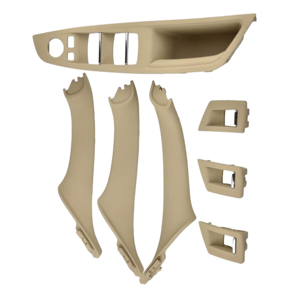 Interior Front Door Armrest Panel Trim Pull Handle Set Replacement for BMW 5 Series F10 F11 F18 2010 2011 2012 2013-2017 LHD RHD