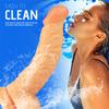 Crescent Large Simulation Dildo Crystal Soft Glue Female Masturbator Adult Products