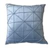 Single Pillow Pillowcase Without 45x45cm Core Dutch Velvet Solid Color Backrest With 3d Line Pleated Beige Grid Sofa Cushion And Pillowcase