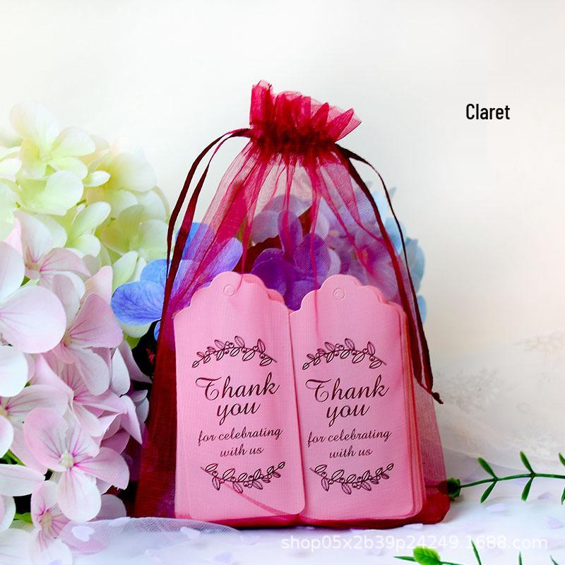 Portable Jewelry and Gift Mesh Drawstring Bag - Travel Storage for Cosmetics and Candies