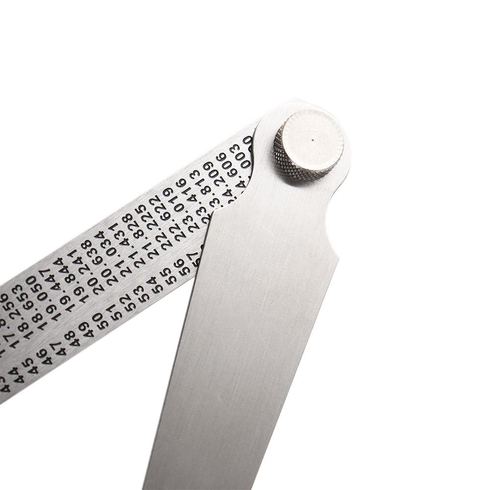 Stainless Steel Feeler Gauge Measuring Tool Gap Gauge Depth Ruler Tapered Ruler Taper Welding Gauge