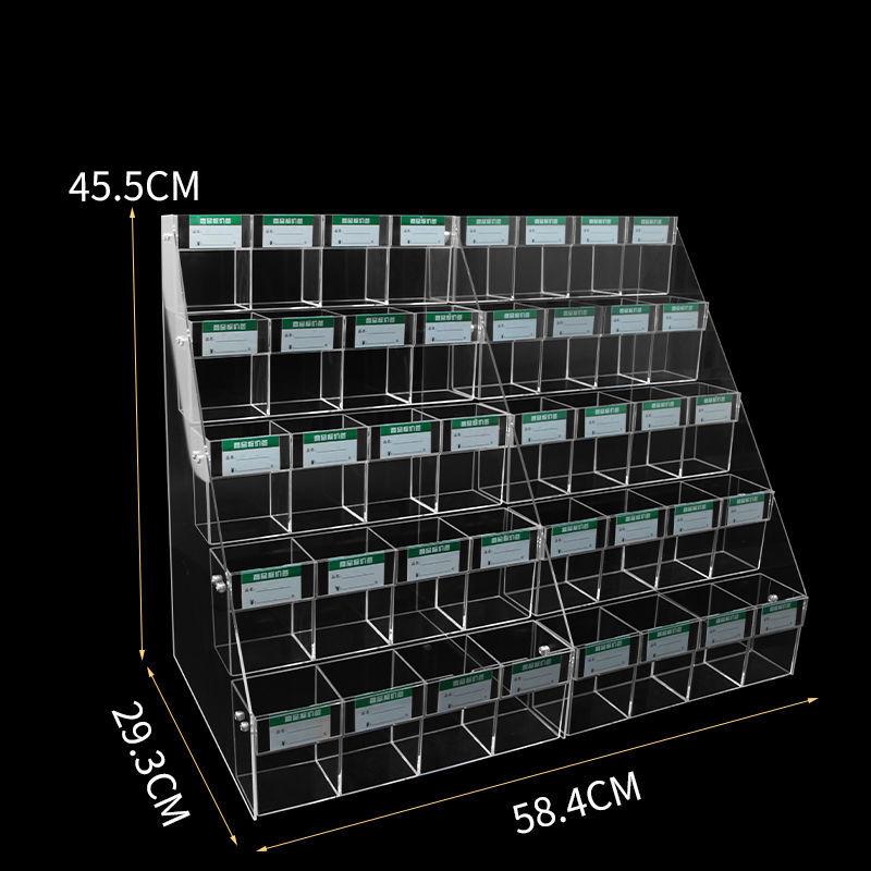 Scaffale Supermercato in Acrilico con Porta Prezzo Espositore Penne Negozio Cancelleria Portapenne Matita Penna Neutra Scala Scaffale Pagoda
