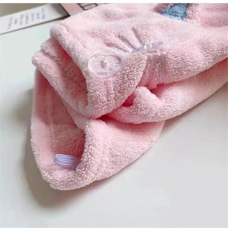 Roztomilá čepice na vlasy pro kočky Ručník na vlasy z mikrovlákna Dlouhé vlasy Rychloschnoucí čepice Osuška Silný absorbující vodu Dámský Zábal Vytírání vlasů ručník