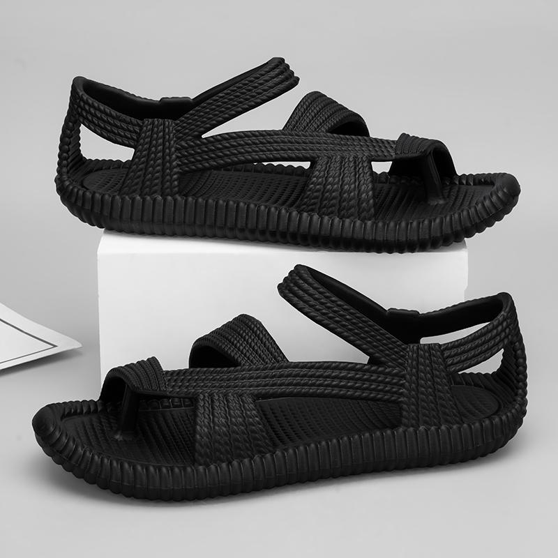 Nové letní vysoce kvalitní módní pánské sandály retro římské sandály venkovní páry plážové boty pohodlné otevřené špičky cloud pantofle