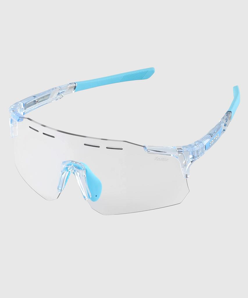 Tuditeo Nus Goggles Uv Protection Athletic Sunglasses C7 Photochromic Blue/Clear Frame Blue