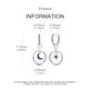 New 925 Sterling Silver Earrings Butterfly Turtle Wings Stars Moon Star Hoop Earring for Women Making Jewelry Gift